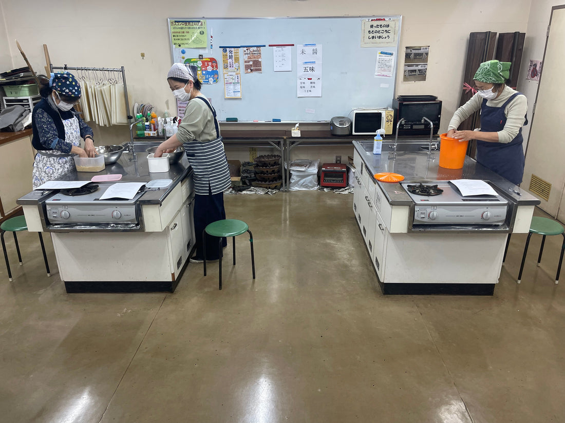 後半　最初の味噌教室！